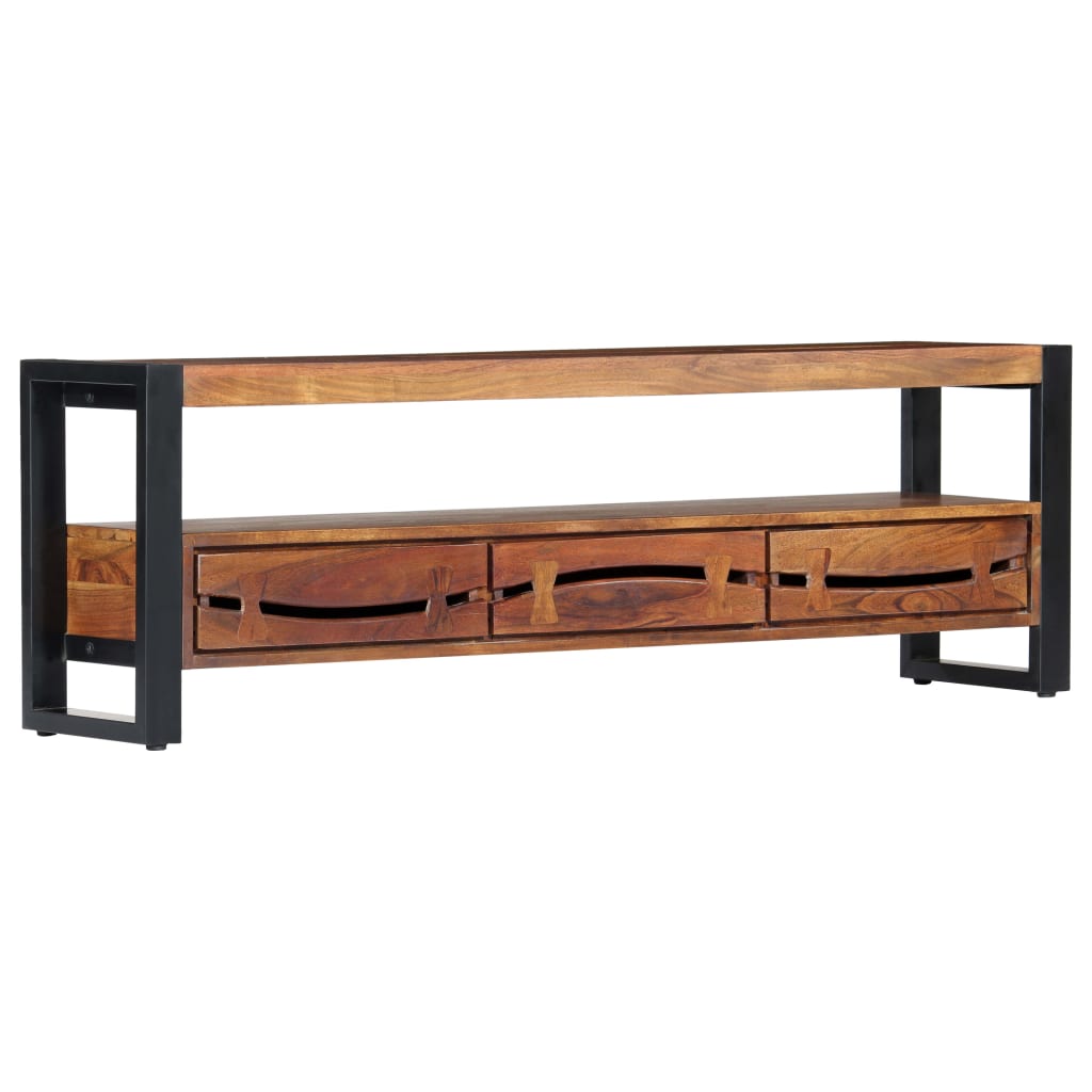 8719883552101_a_en_hd_1 vidaXL TV Cabinet 140x30x45 cm Solid Acacia Wood - Image 1