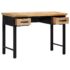 vidaXL Writing Table 110x50x76 cm Solid Mango Wood - Image 5