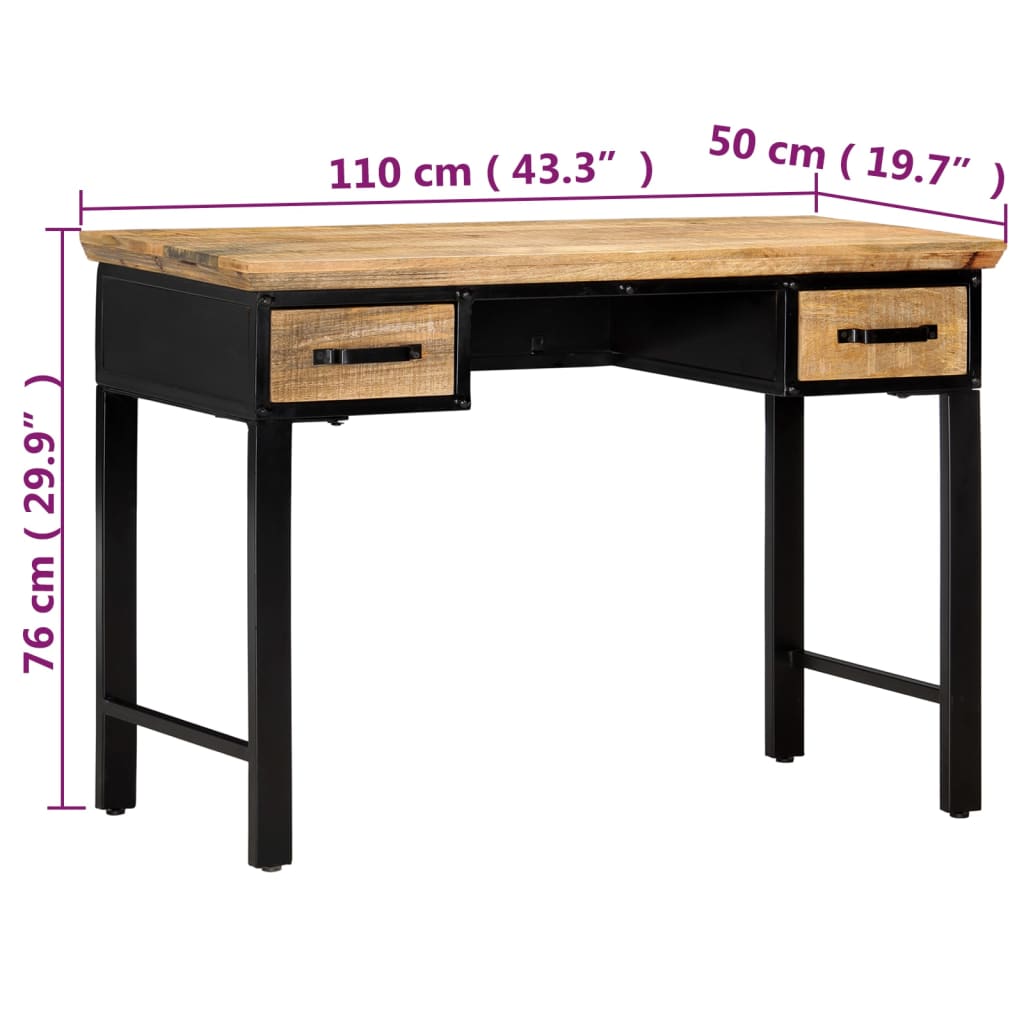 8719883552323_g_en_hd_6 vidaXL Writing Table 110x50x76 cm Solid Mango Wood - Image 8