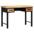 vidaXL Writing Table 110x50x76 cm Solid Mango Wood - Image 9