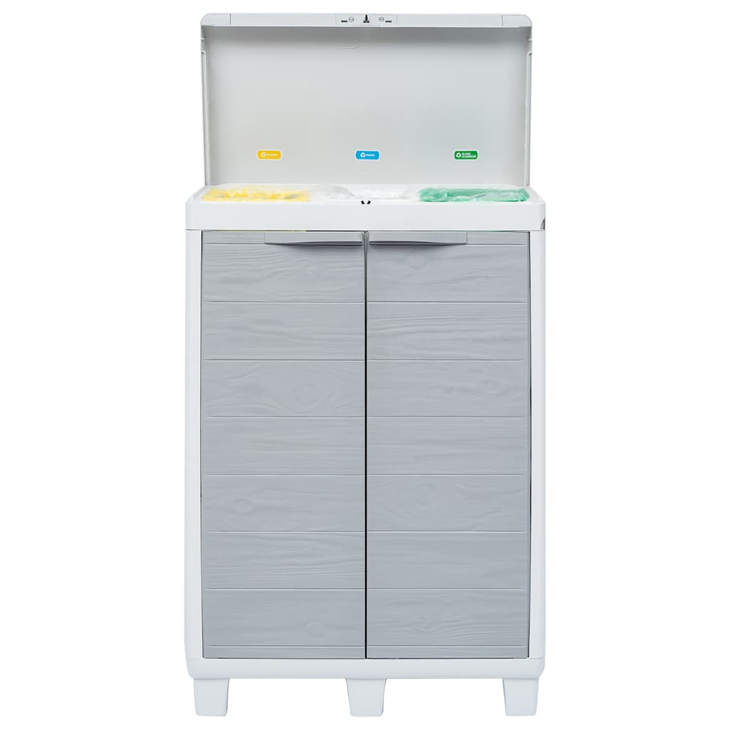 8719883554389_g_en_hd_4 vidaXL Garden Dustbin with 3 Bags Light Grey 65x38x102 cm - Image 6