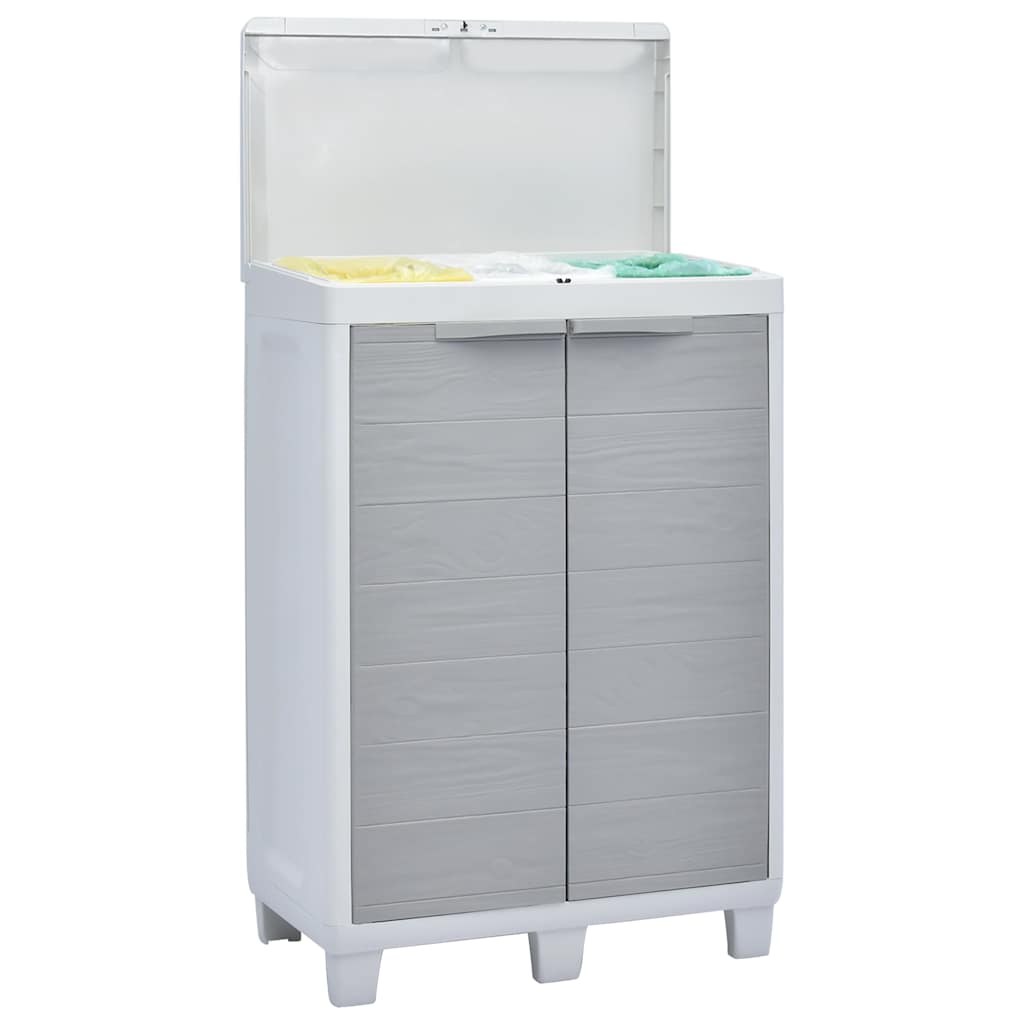 8719883554389_g_en_hd_5 vidaXL Garden Dustbin with 3 Bags Light Grey 65x38x102 cm - Image 7