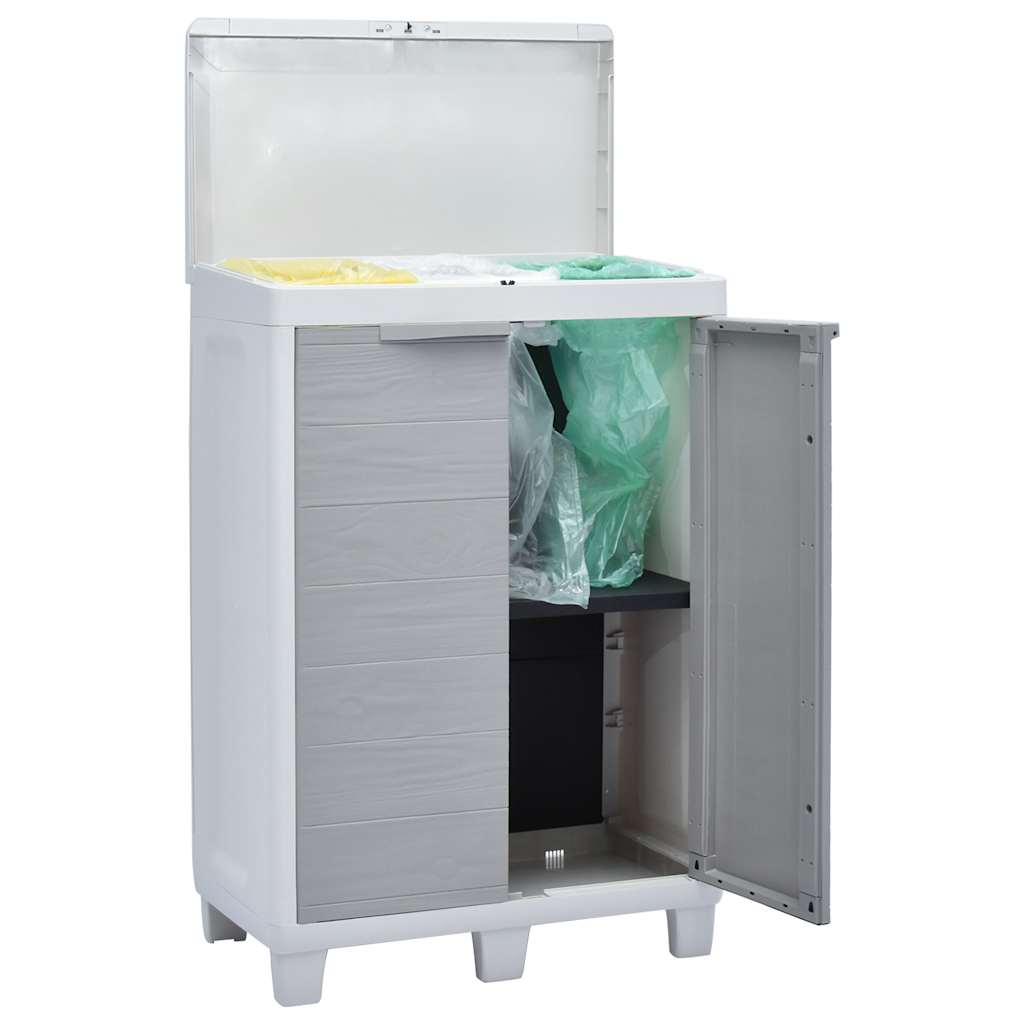 8719883554389_g_en_hd_6 vidaXL Garden Dustbin with 3 Bags Light Grey 65x38x102 cm - Image 8