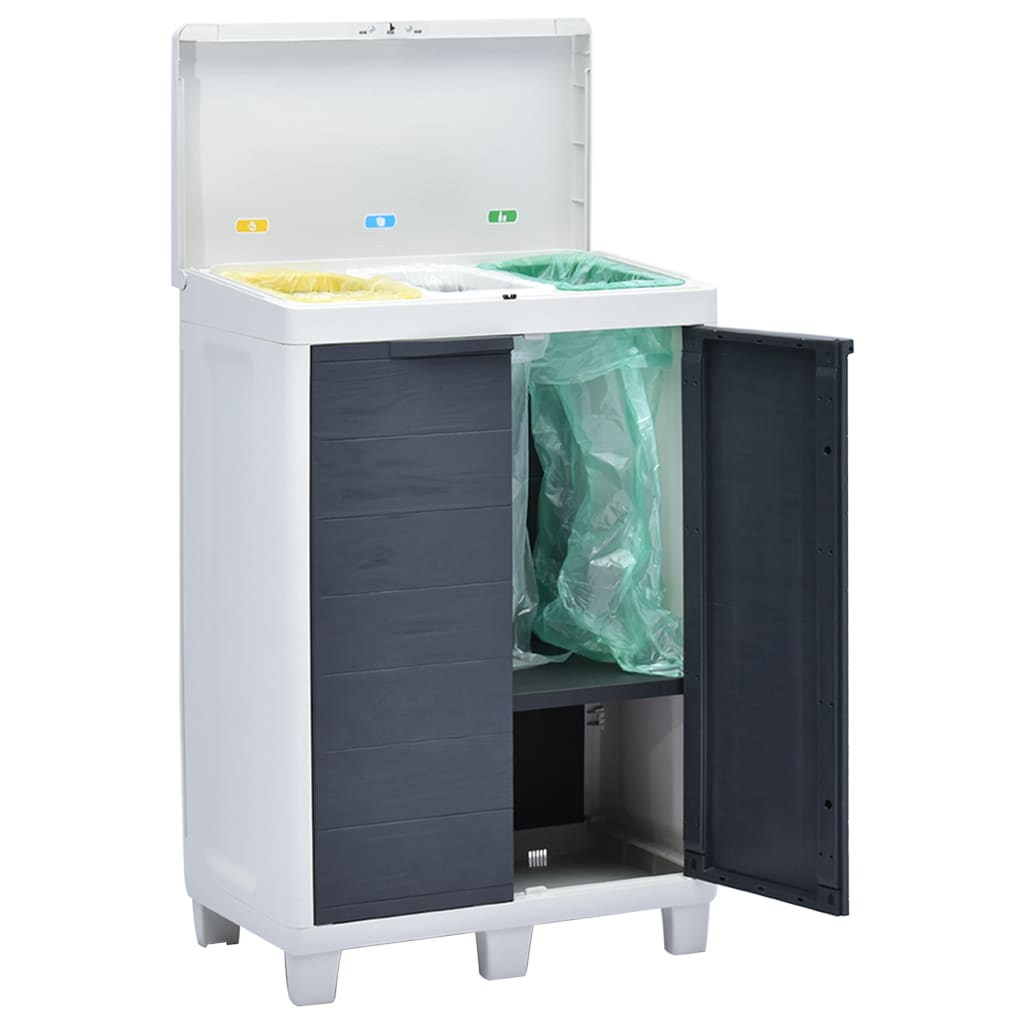 8719883554396_g_en_hd_6 vidaXL Garden Dustbin with 3 Bags Dark Grey 65x38x102 cm - Image 7