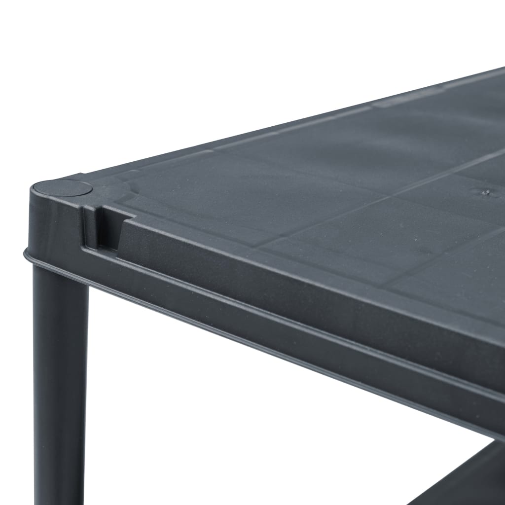 8719883554402_g_en_hd_4 vidaXL Storage Shelf Rack Black 100 kg 60x30x138 cm Plastic - Image 6