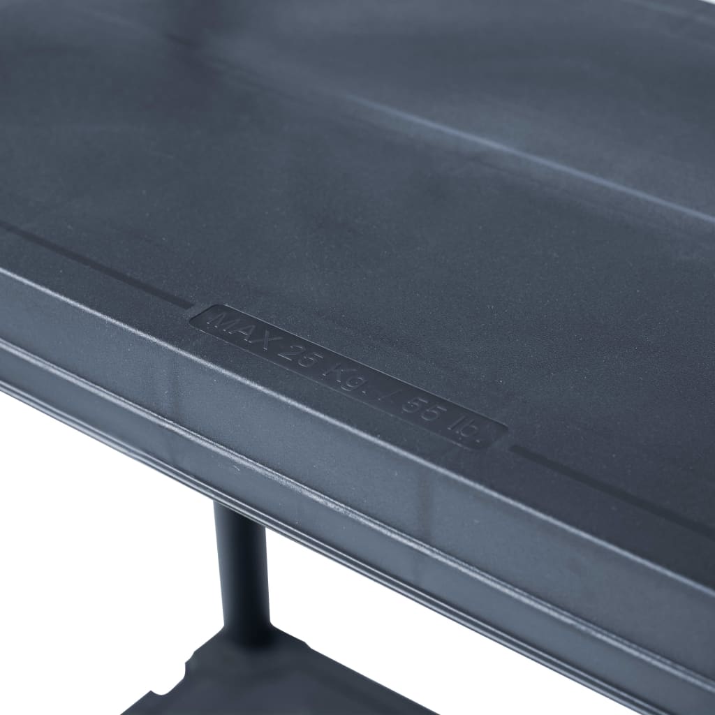 8719883554402_g_en_hd_5 vidaXL Storage Shelf Rack Black 100 kg 60x30x138 cm Plastic - Image 7