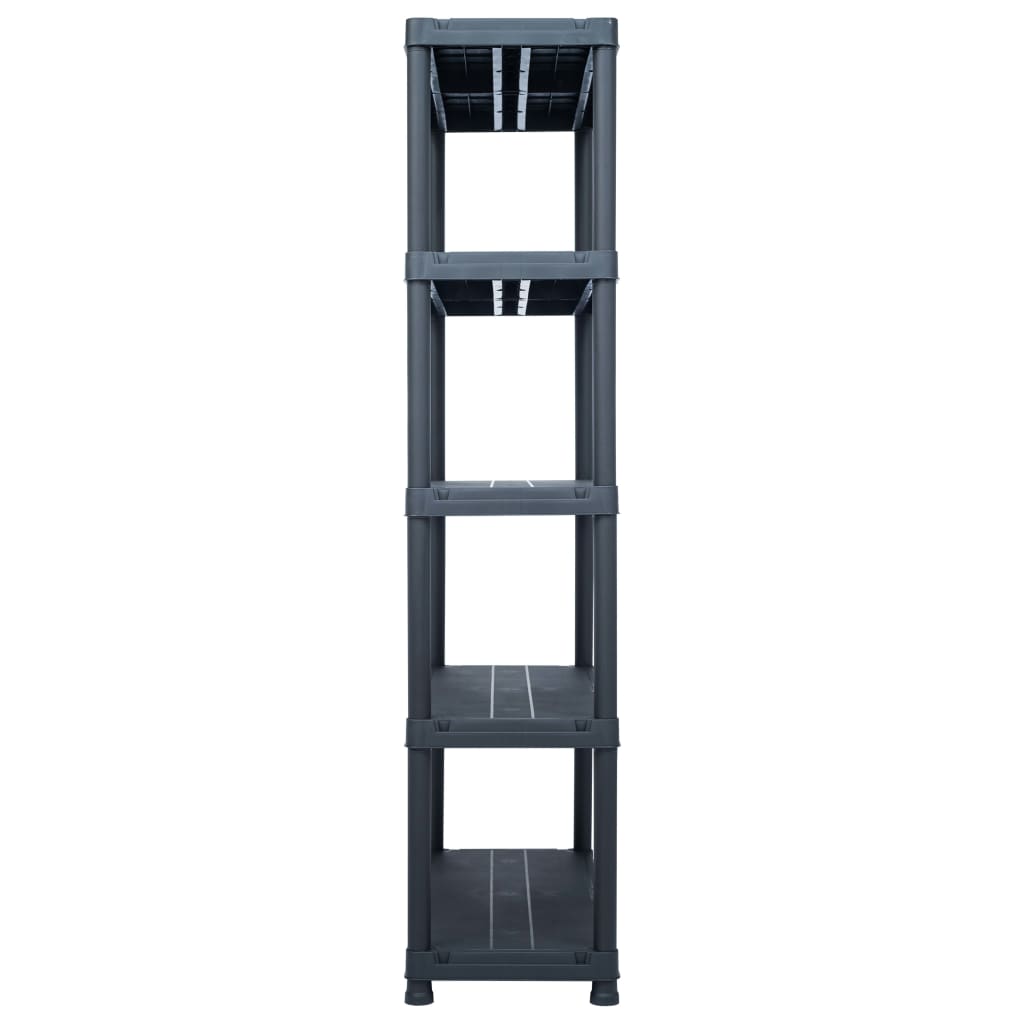 8719883554433_g_en_hd_2 vidaXL Storage Shelf Rack Black 250 kg 80x40x180 cm Plastic - Image 4