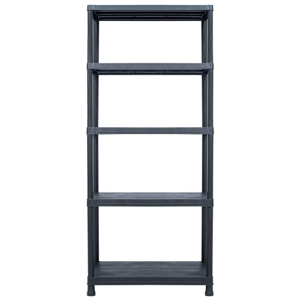 8719883554440_g_en_hd_1 vidaXL Storage Shelf Rack Black 500 kg 90x60x180 cm Plastic - Image 2