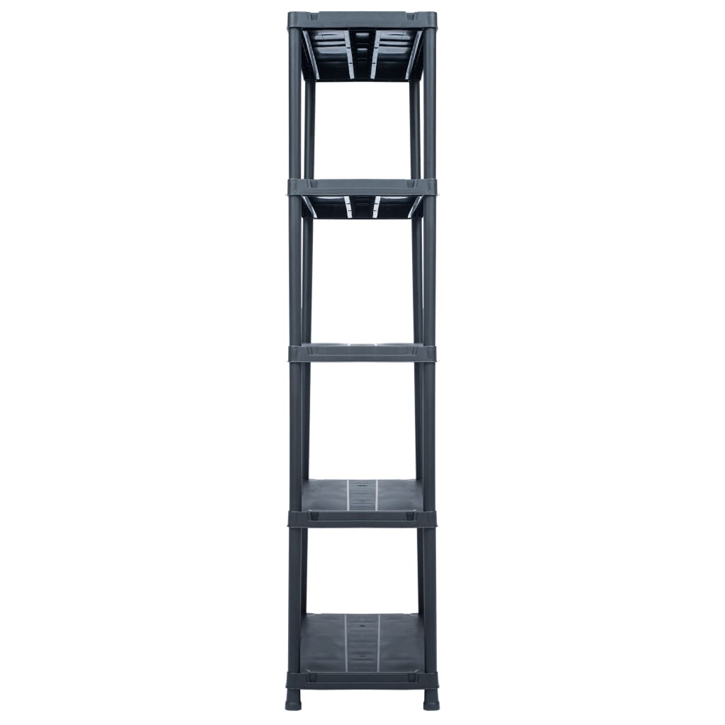 8719883554440_g_en_hd_2 vidaXL Storage Shelf Rack Black 500 kg 90x60x180 cm Plastic - Image 4