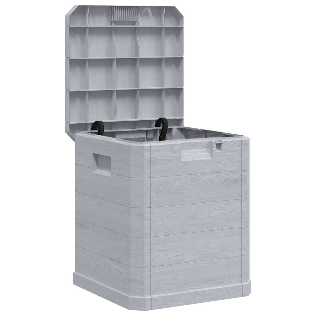 8719883554501_a_en_hd_1 vidaXL Garden Storage Box 90 L Light Grey - Image 2