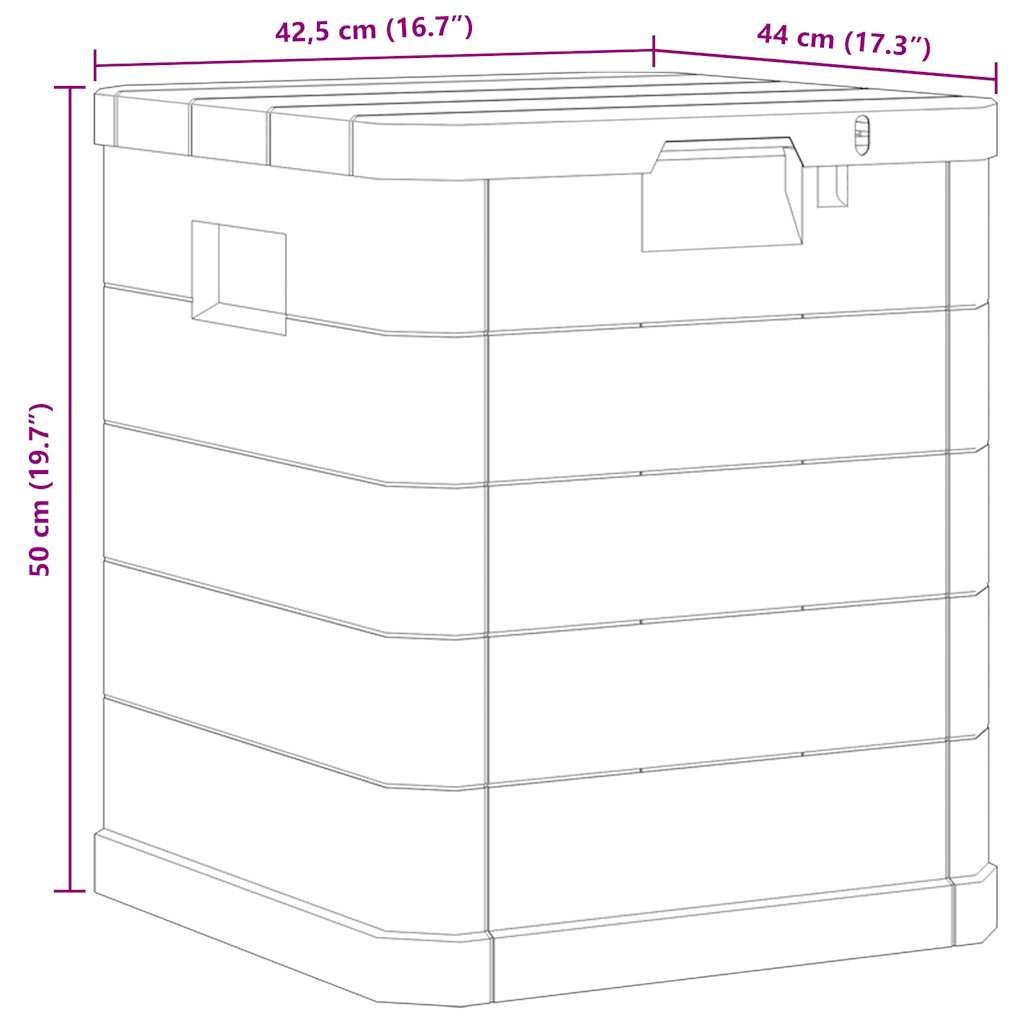 8719883554501_g_en_hd_8 vidaXL Garden Storage Box 90 L Light Grey - Image 10