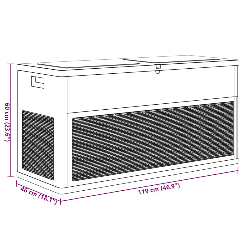 8719883554570_g_en_hd_7 vidaXL Garden Storage Box 320 L Anthracite - Image 8
