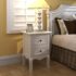 vidaXL Nightstands 4 pcs with 2 Drawers MDF White