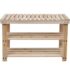 vidaXL 2-in-1 Shoe Rack with Bench Top 2 pcs Solid Wood - Image 3