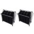 vidaXL Laundry Sorters with Bags 2 pcs Black and Grey