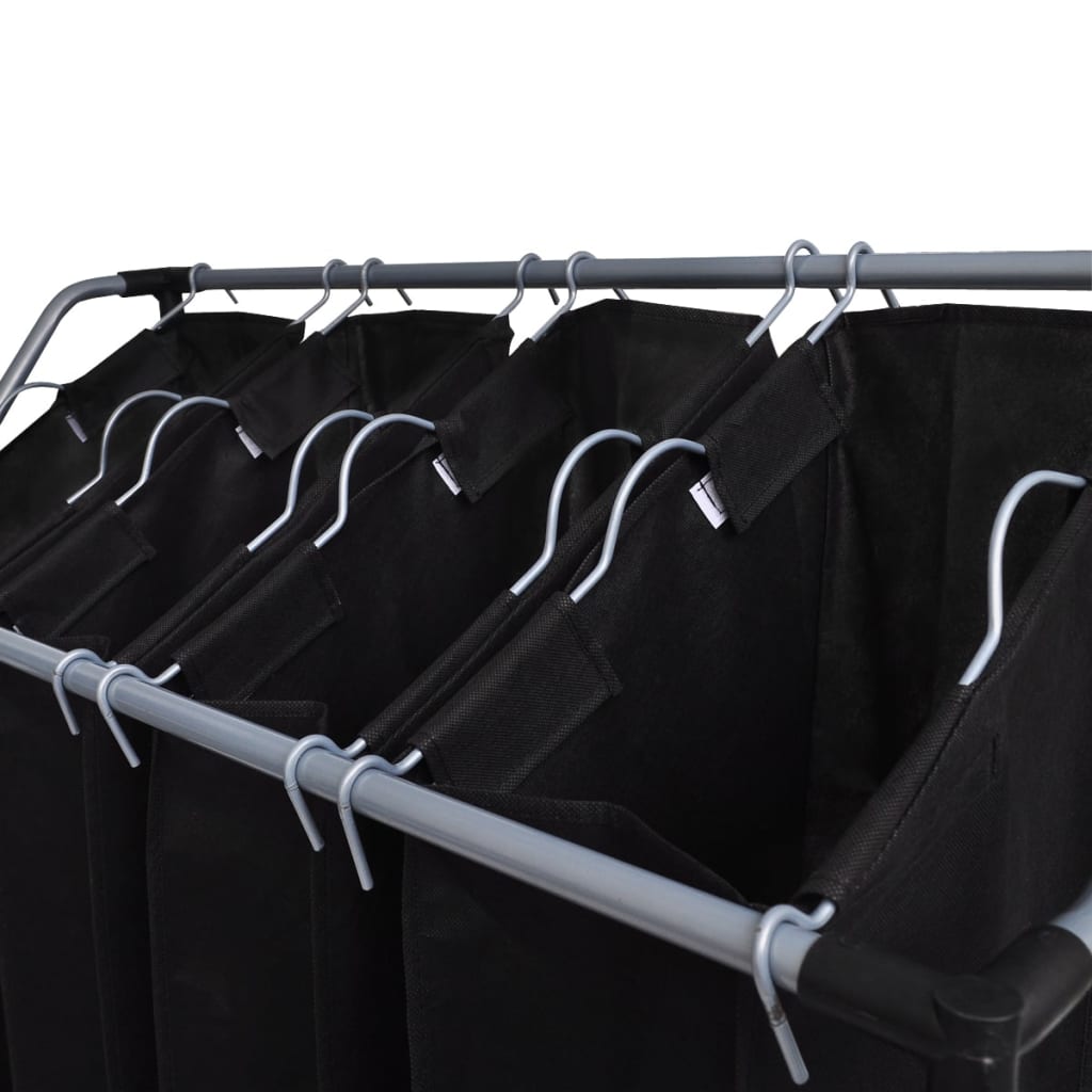 8719883554716_g_en_hd_1 vidaXL Laundry Sorters with Bags 2 pcs Black and Grey - Image 2