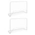 vidaXL Football Goals 2 pcs with Nets 182x61x122 cm Steel White