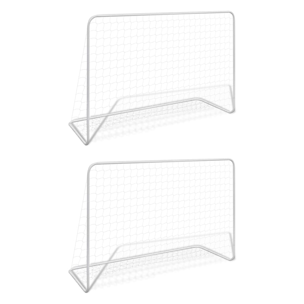 8719883554778_a_en_hd_1 vidaXL Football Goals 2 pcs with Nets 182x61x122 cm Steel White - Image 1