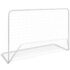 vidaXL Football Goals 2 pcs with Nets 182x61x122 cm Steel White - Image 2