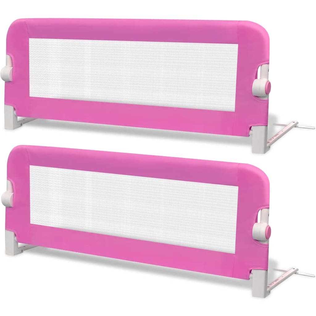 8719883555010_a_en_hd_1 vidaXL Toddler Safety Bed Rail 2 pcs Pink 102x42 cm - Image 2