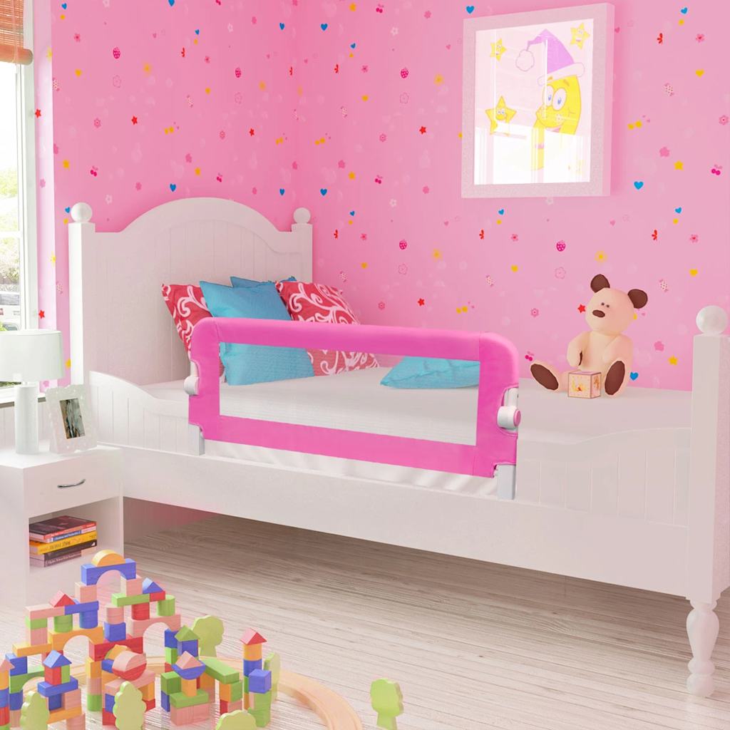 8719883555010_m_en_hd_1 vidaXL Toddler Safety Bed Rail 2 pcs Pink 102x42 cm - Image 1