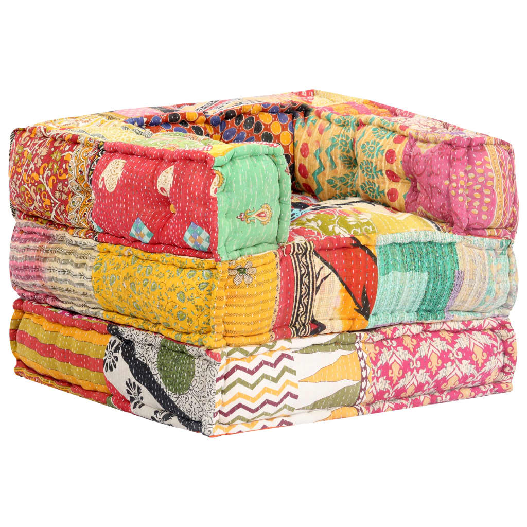 8719883555249_g_en_hd_8 vidaXL Modular Pouffe Patchwork Fabric - Image 9