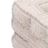 vidaXL Single Modular Pouffe Beige Fabric - Image 8