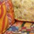 vidaXL Pouffe Patchwork Fabric - Image 5