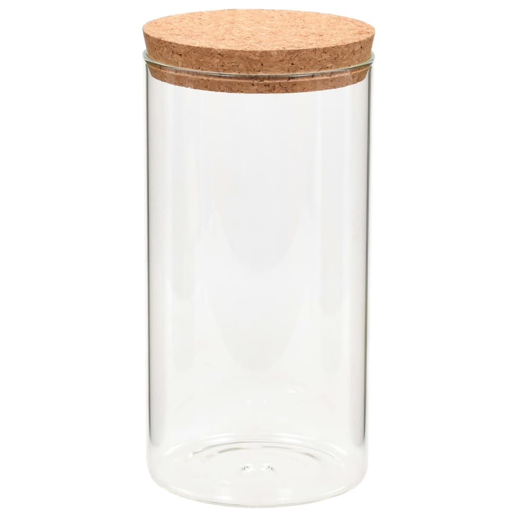 8719883557779_g_en_hd_1 vidaXL Storage Glass Jars with Cork Lid 6 pcs 1100 ml - Image 3