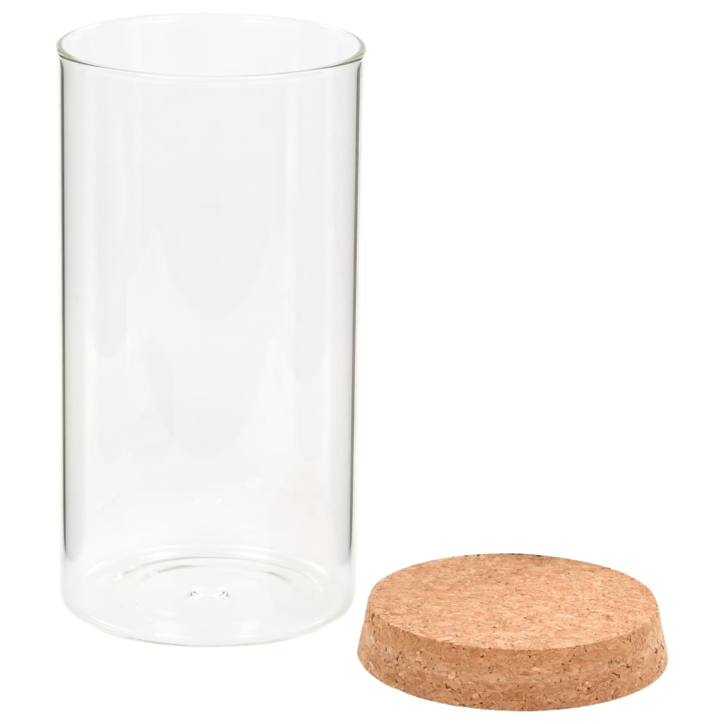 8719883557779_g_en_hd_2 vidaXL Storage Glass Jars with Cork Lid 6 pcs 1100 ml - Image 4