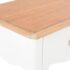 vidaXL Nightstand White and Brown 40x30x50 cm Solid Pine Wood - Image 7