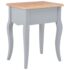 vidaXL Nightstand Grey and Brown 40x30x50 cm Solid Pine Wood - Image 5