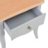 vidaXL Nightstand Grey and Brown 40x30x50 cm Solid Pine Wood - Image 8