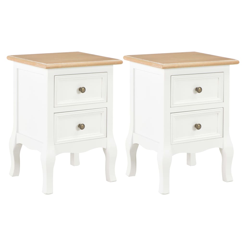 8719883558851_a_en_hd_1 vidaXL Bedside Cabinet 2 pcs White 35x30x49 cm MDF - Image 1