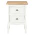 vidaXL Bedside Cabinet 2 pcs White 35x30x49 cm MDF - Image 4