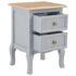 vidaXL Bedside Cabinets 2 pcs Grey 35x30x49 cm MDF - Image 3
