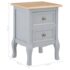 vidaXL Bedside Cabinets 2 pcs Grey 35x30x49 cm MDF - Image 10