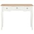 vidaXL Dressing Console Table with 3 Drawers White - Image 4