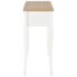 vidaXL Dressing Console Table with 3 Drawers White - Image 5