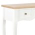 vidaXL Dressing Console Table with 3 Drawers White - Image 7