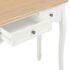 vidaXL Dressing Console Table with 3 Drawers White - Image 8