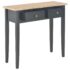 vidaXL Dressing Console Table Black 79x30x74 cm Wood - Image 2