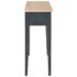 vidaXL Dressing Console Table Black 79x30x74 cm Wood - Image 6