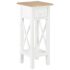 vidaXL Side Table White 27x27x65.5 cm Wood