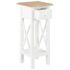 vidaXL Side Table White 27x27x65.5 cm Wood - Image 2