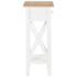 vidaXL Side Table White 27x27x65.5 cm Wood - Image 5