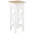 vidaXL Side Table White 27x27x65.5 cm Wood - Image 6
