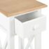 vidaXL Side Table White 27x27x65.5 cm Wood - Image 8