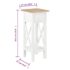 vidaXL Side Table White 27x27x65.5 cm Wood - Image 9