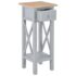 vidaXL Side Table Grey 27x27x65.5 cm Wood - Image 2